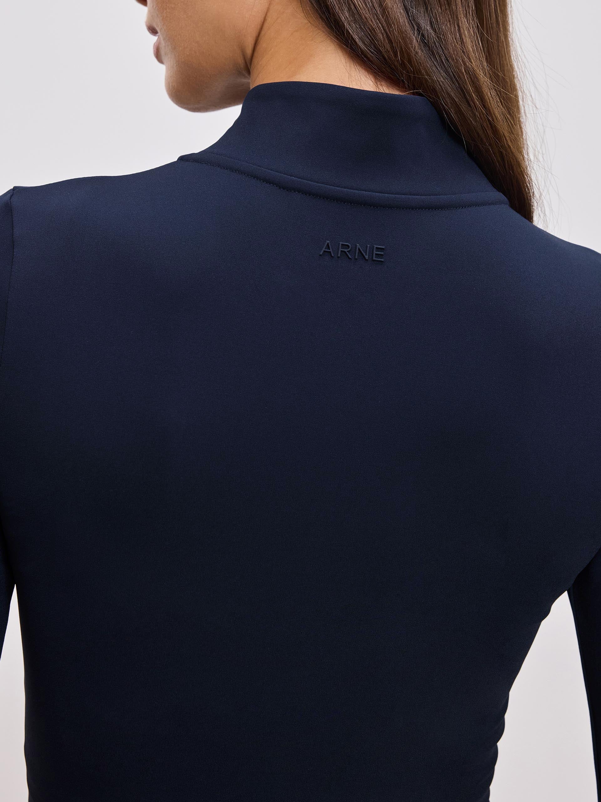 Womens Active Zip Through Jacket in Navy