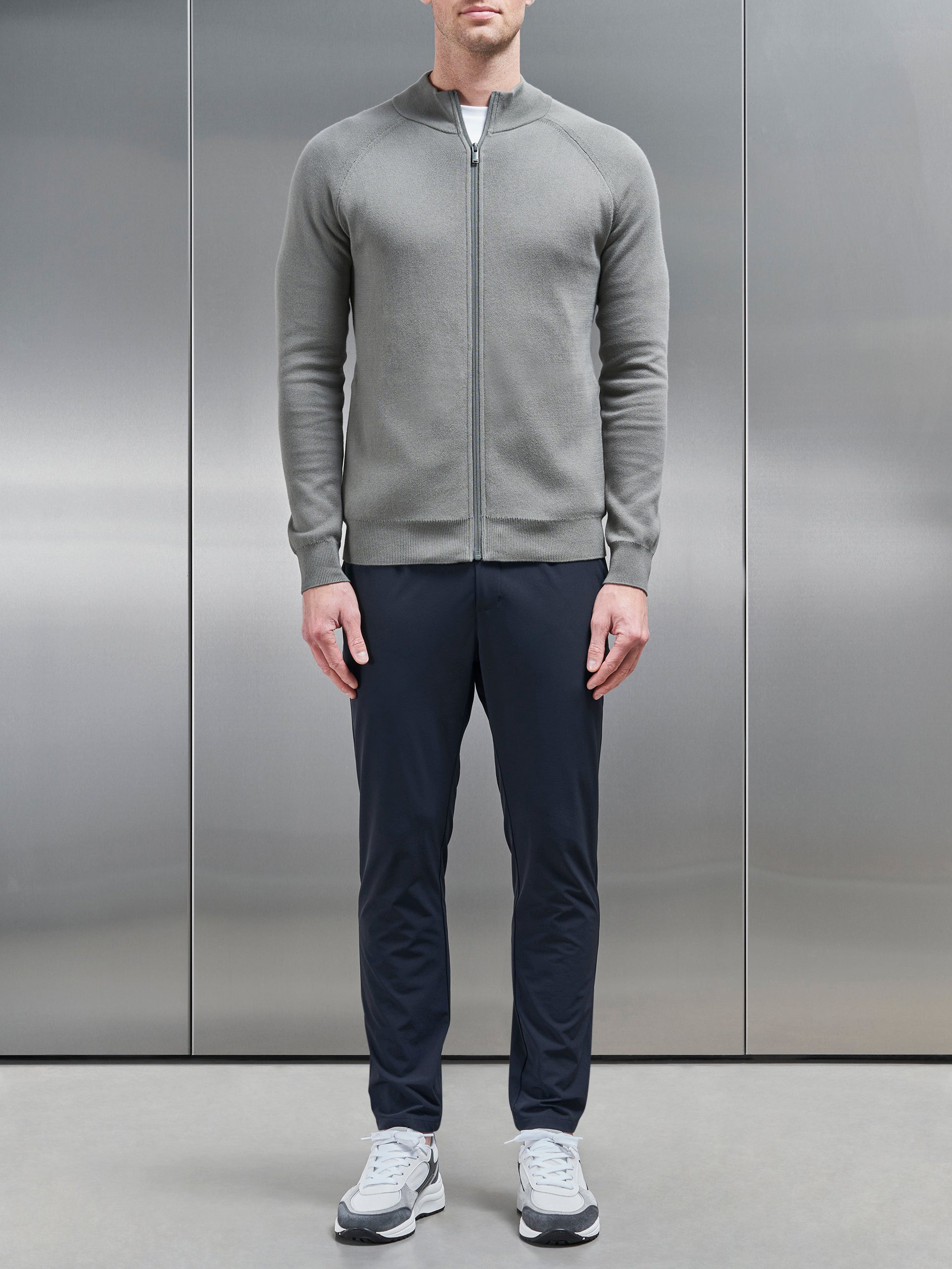 Technical Stretch Chino Trouser in Navy