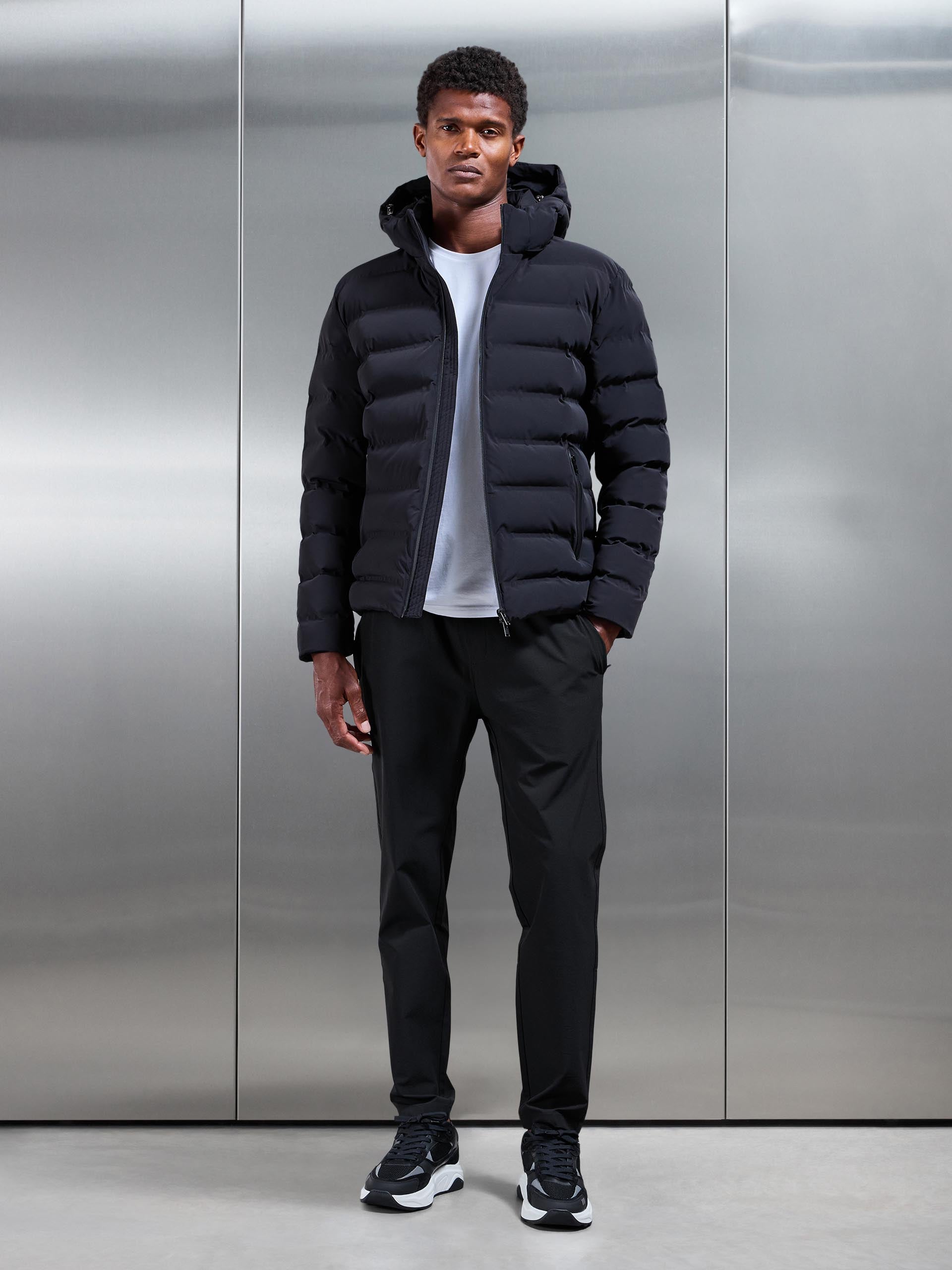 Active Puffer Jacket in Black