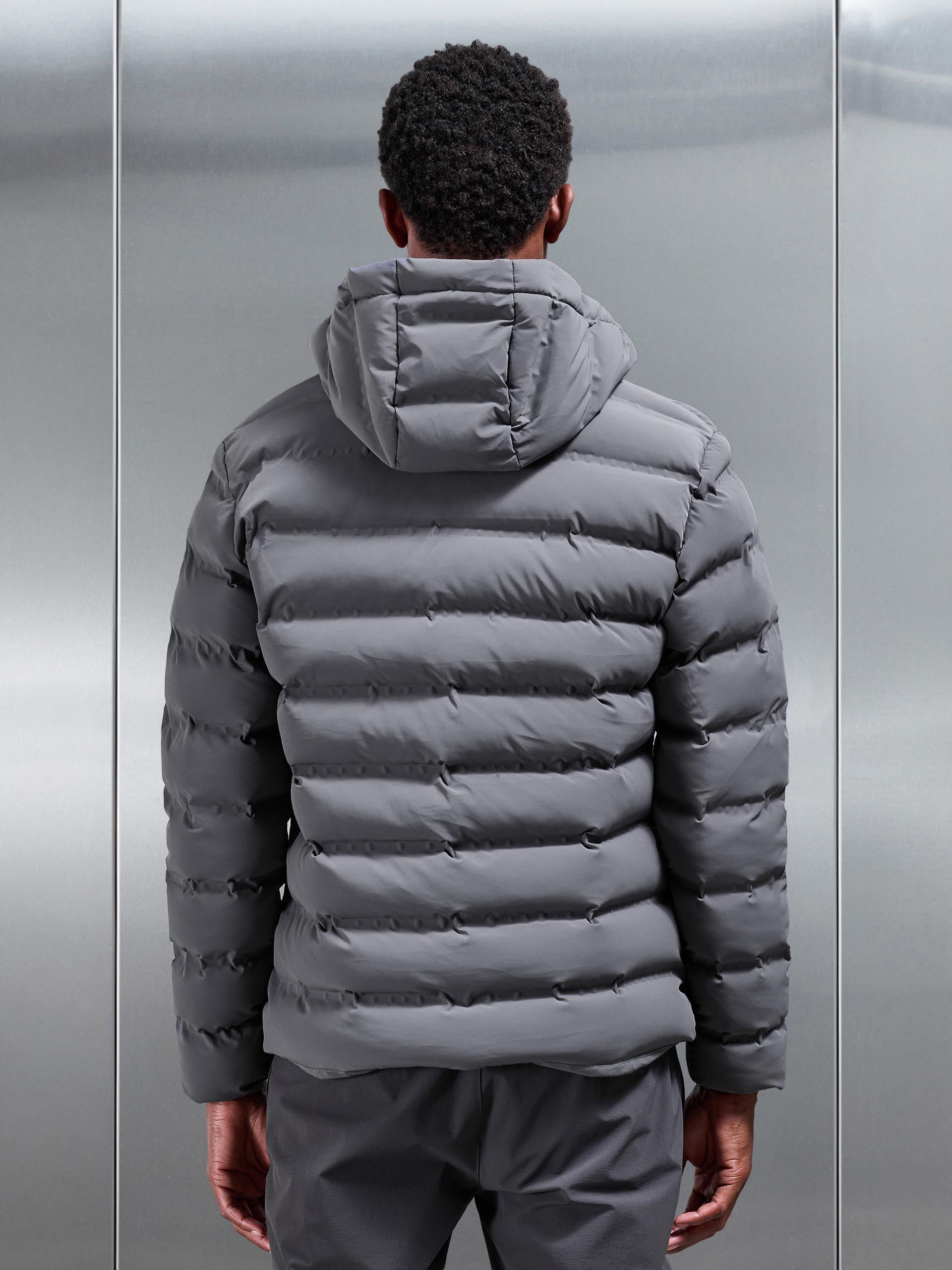 Active Puffer Jacket in Grey