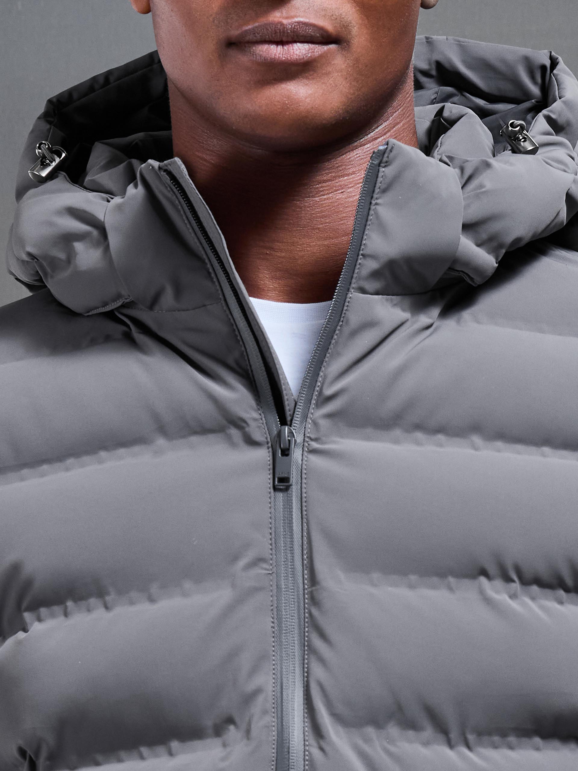 Active Puffer Jacket in Grey