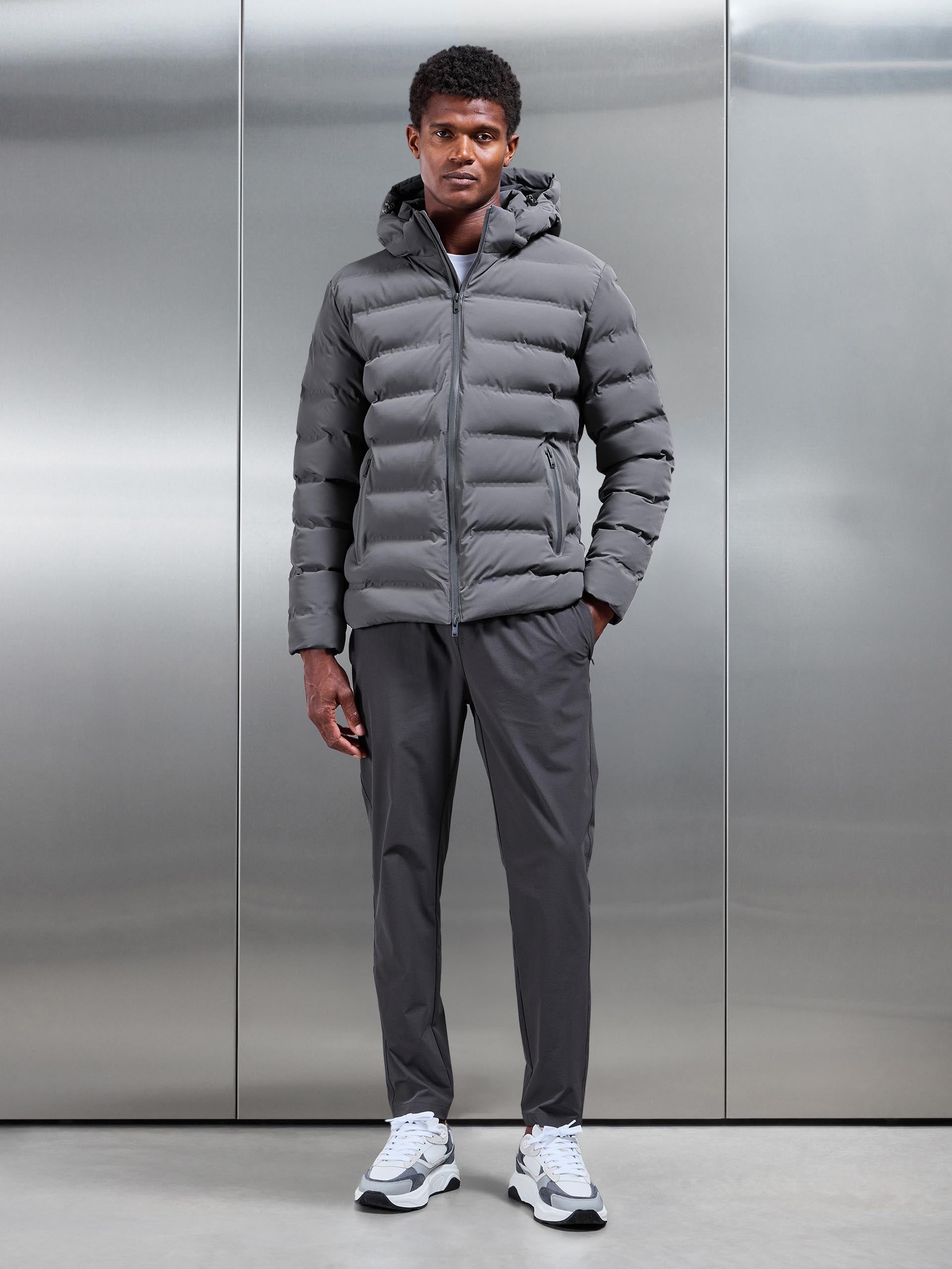 Active Puffer Jacket in Grey