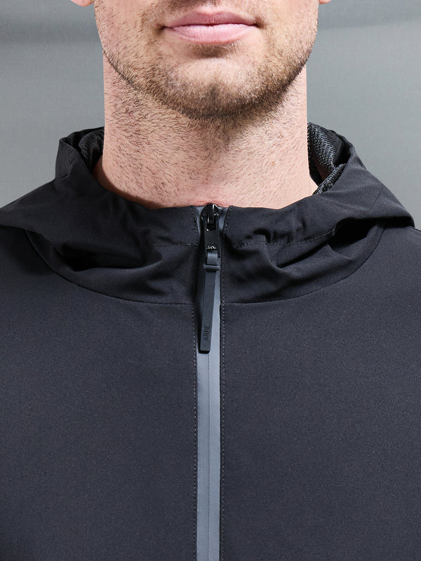 Active Shell Windbreaker in Black