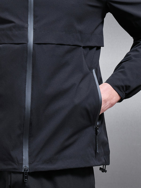 Active Shell Windbreaker in Black