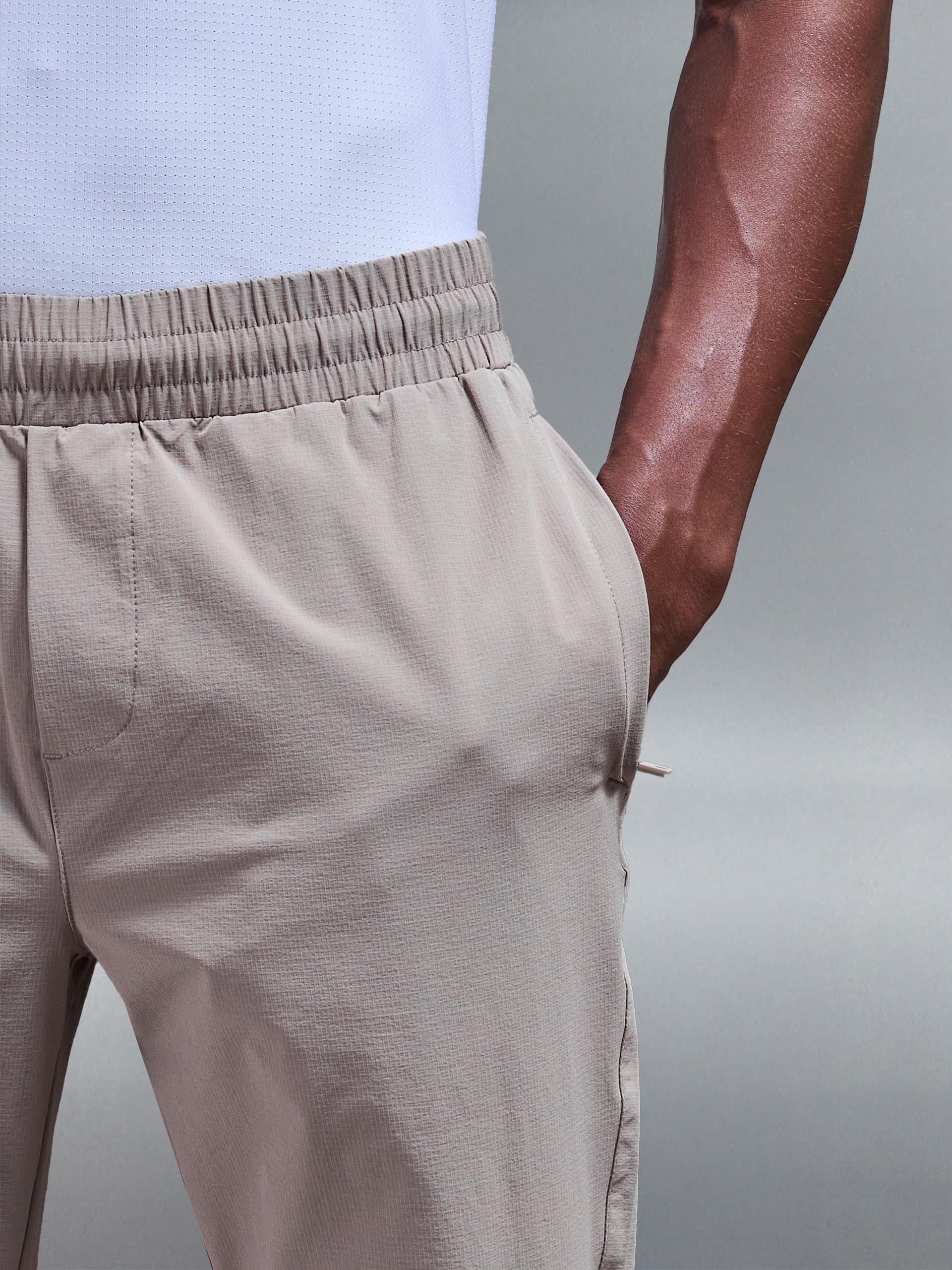 Active Technical Tapered Trackpant in Taupe