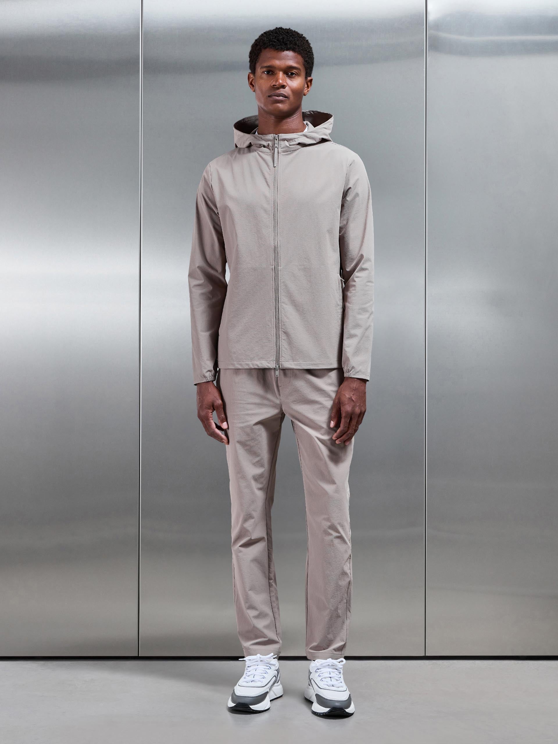 Active Technical Tapered Trackpant in Taupe