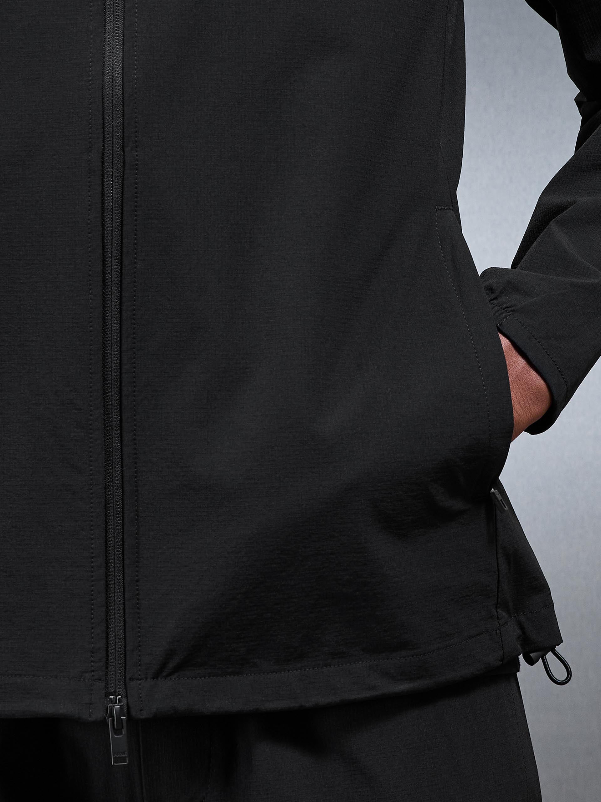 Active Technical Windbreaker in Black
