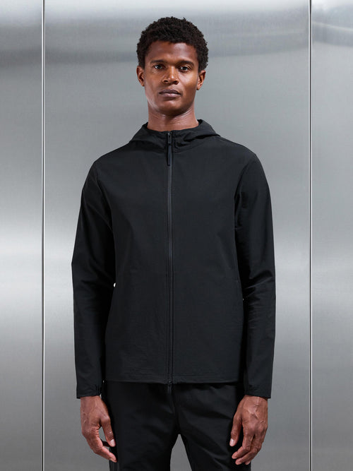 Active Technical Windbreaker in Black