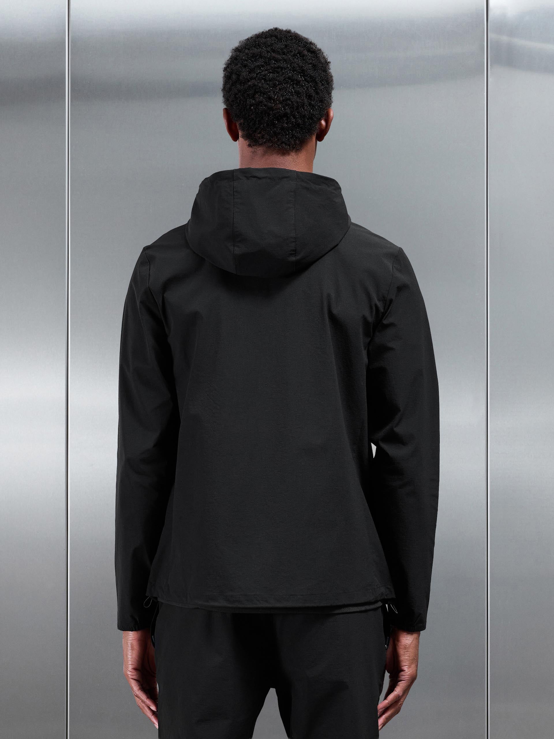 Active Technical Windbreaker in Black