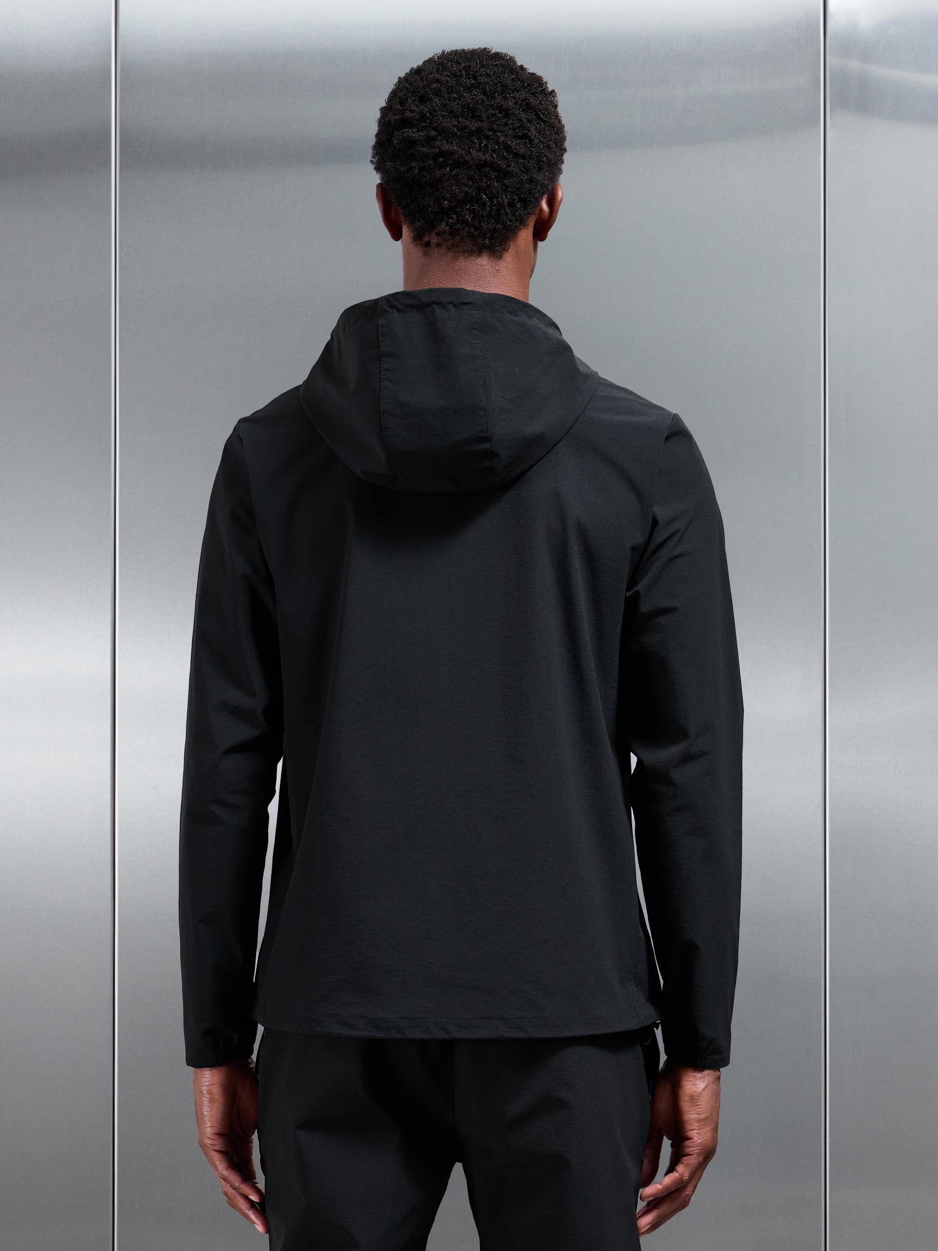 Active Technical Windbreaker in Black
