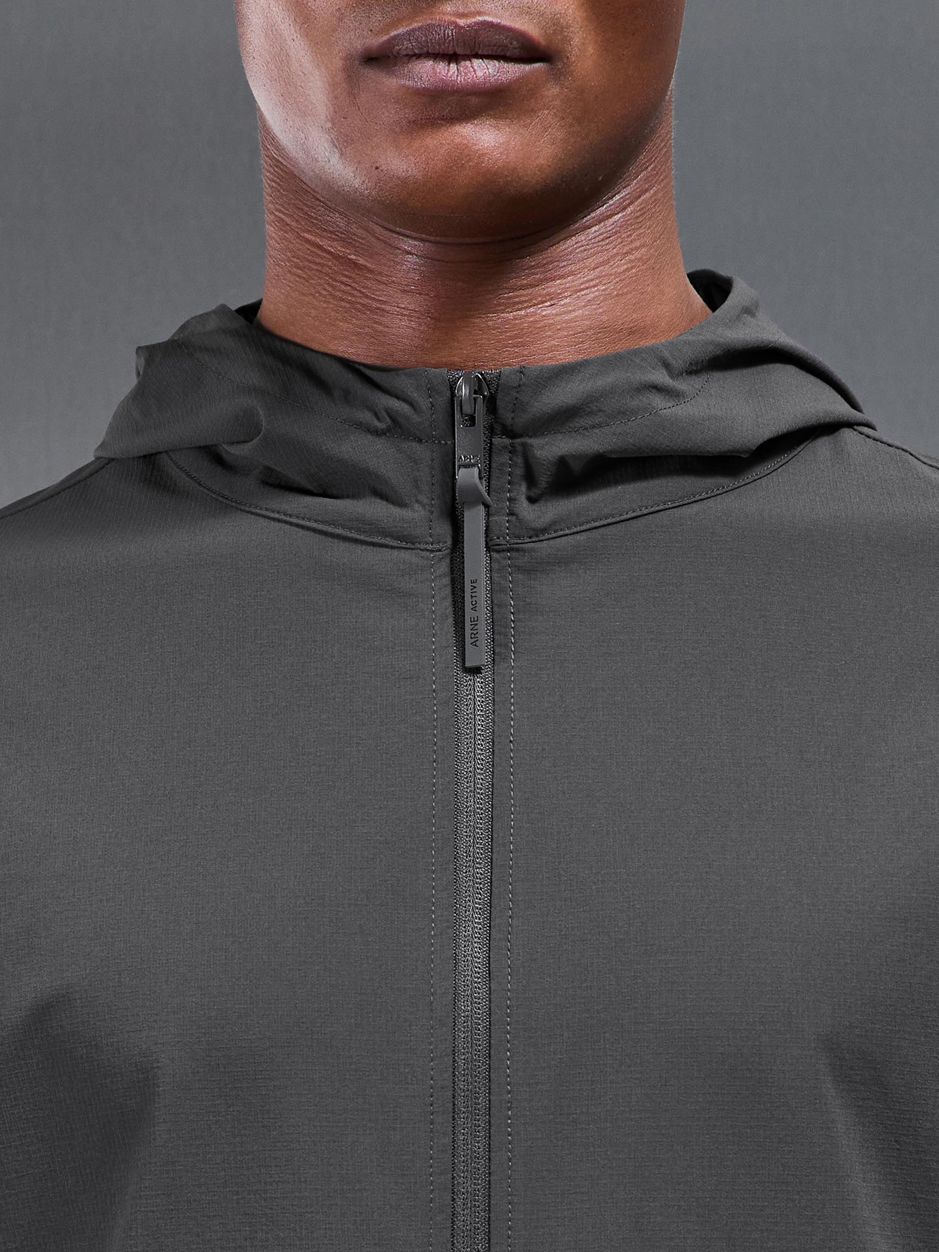 Active Technical Windbreaker in Grey