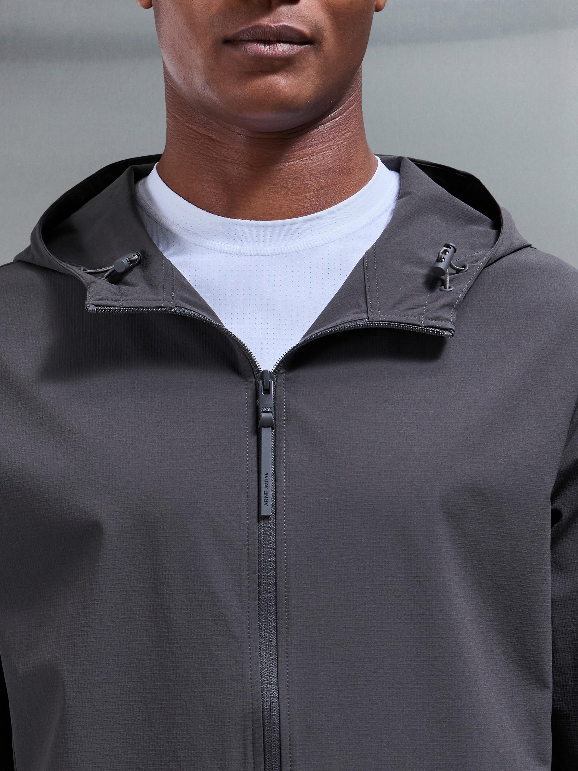 Active Technical Windbreaker in Grey
