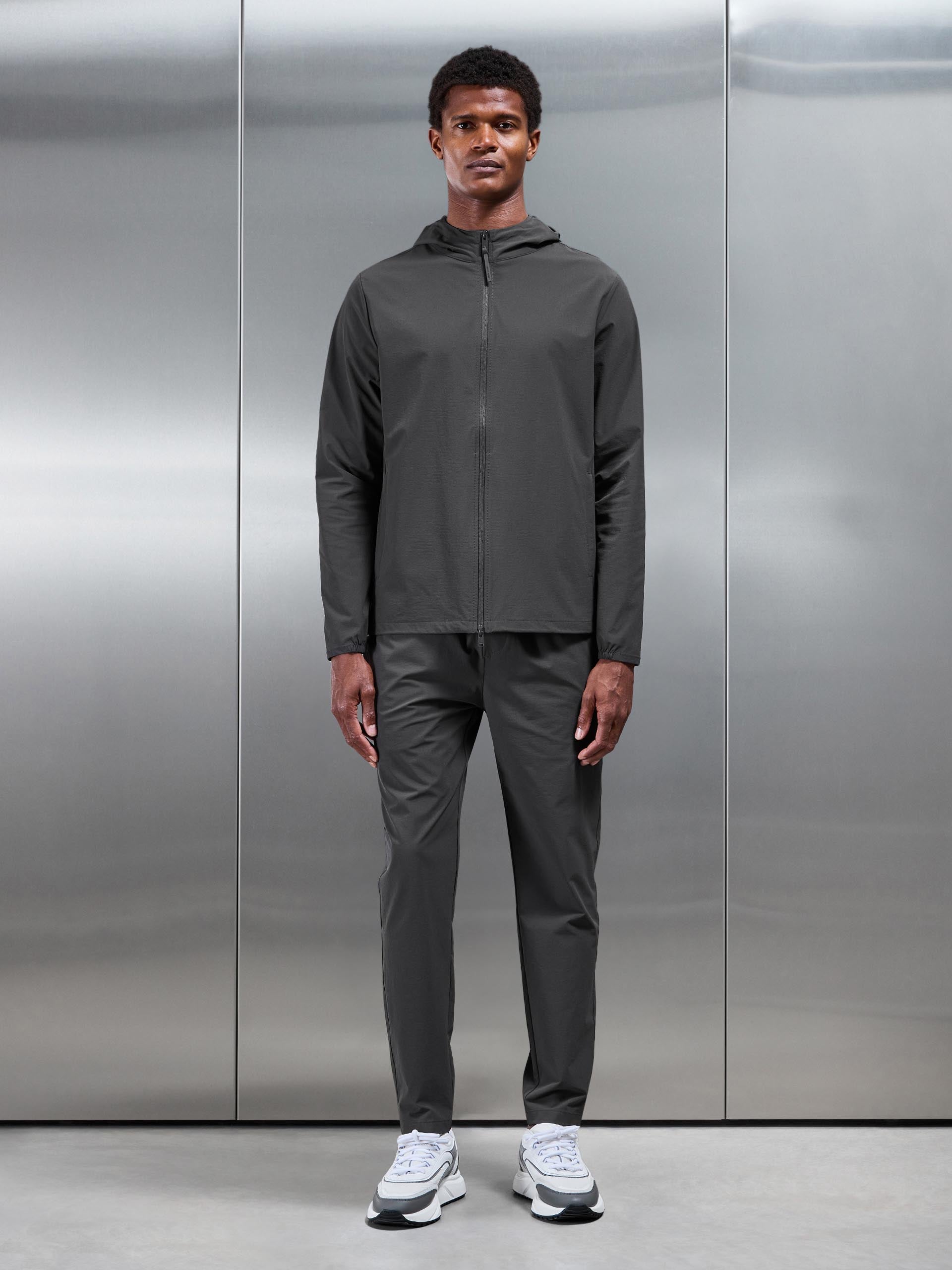 Active Technical Windbreaker in Grey