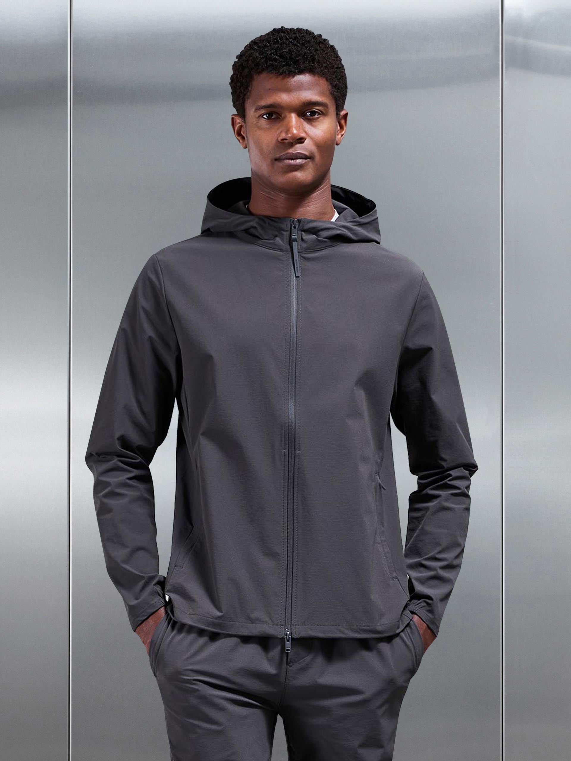 Active Technical Windbreaker in Grey