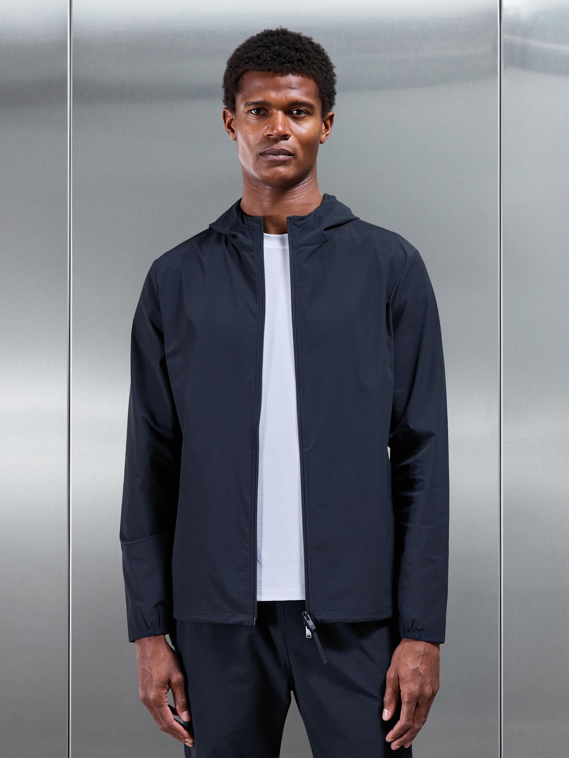 Active Technical Windbreaker in Navy