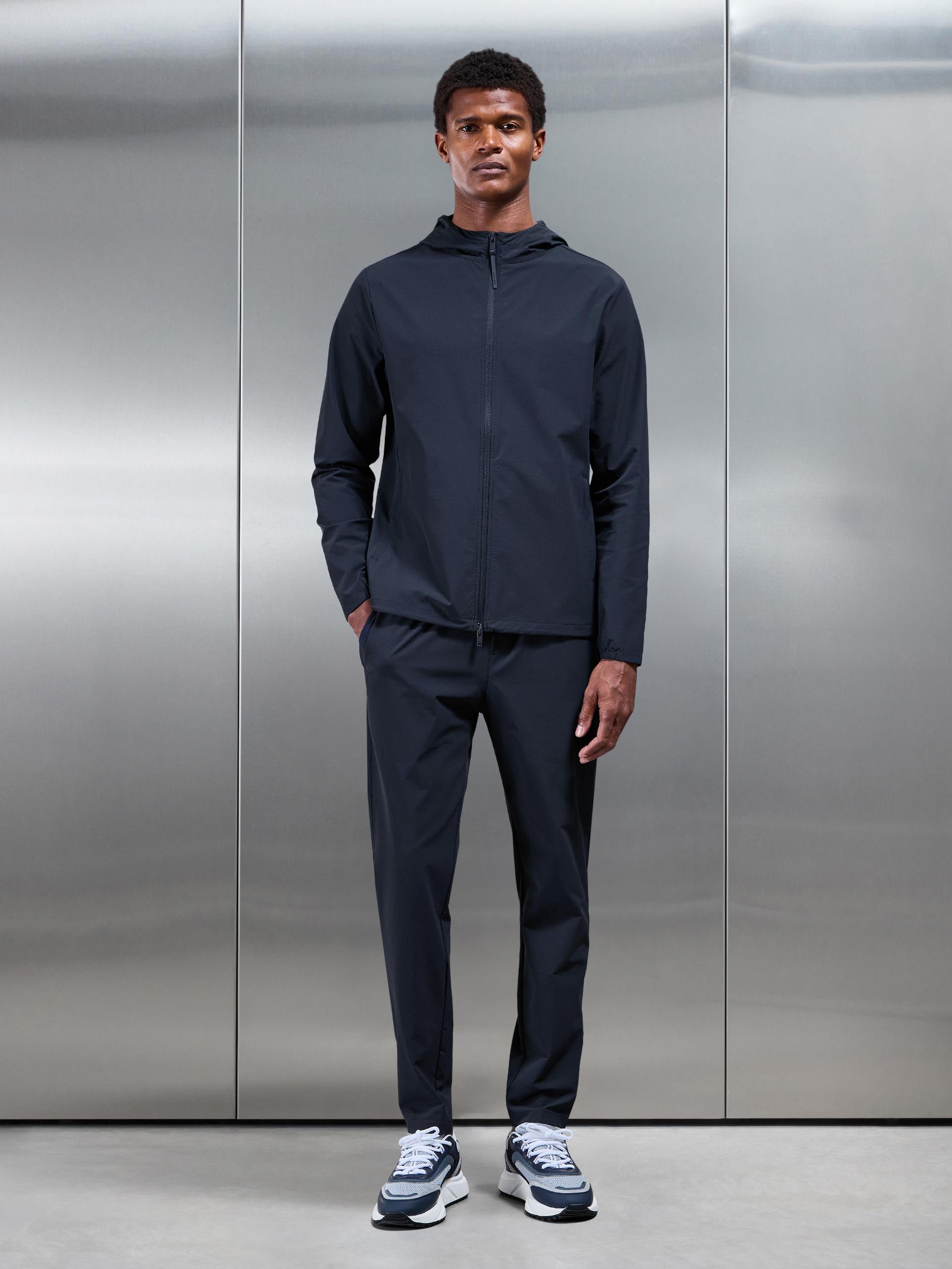 Active Technical Windbreaker in Navy