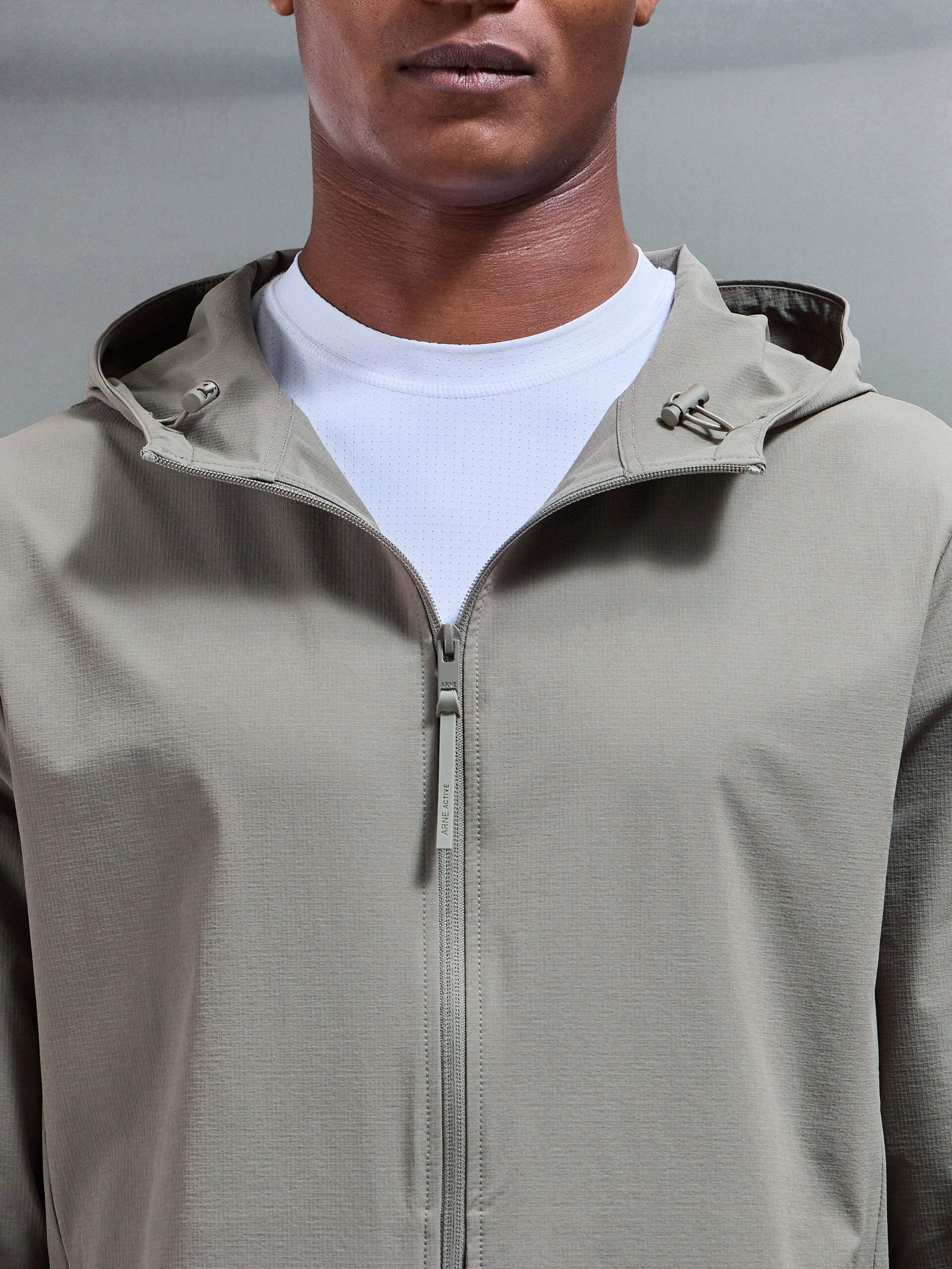 Active Technical Windbreaker in Olive