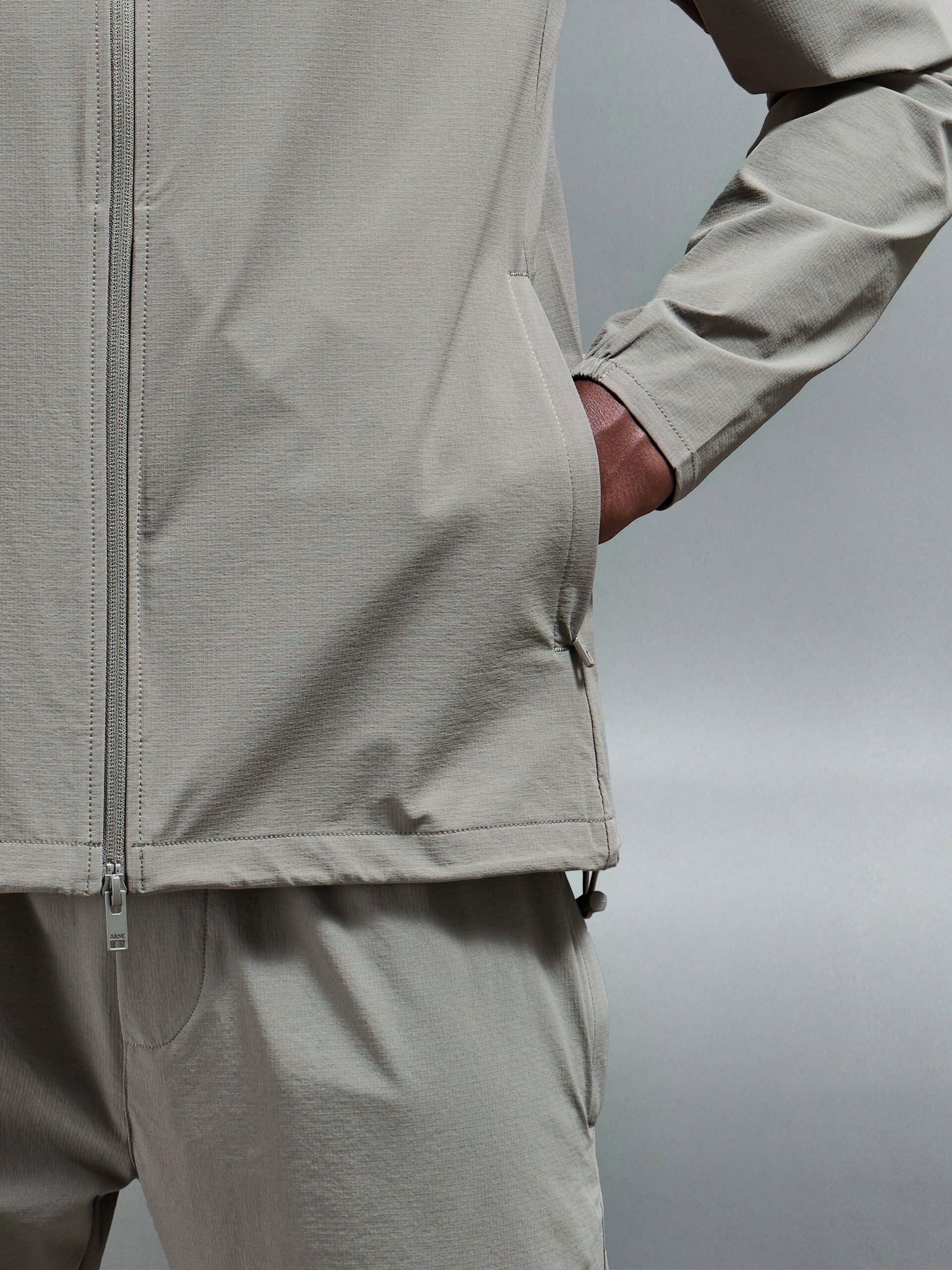 Active Technical Windbreaker in Olive