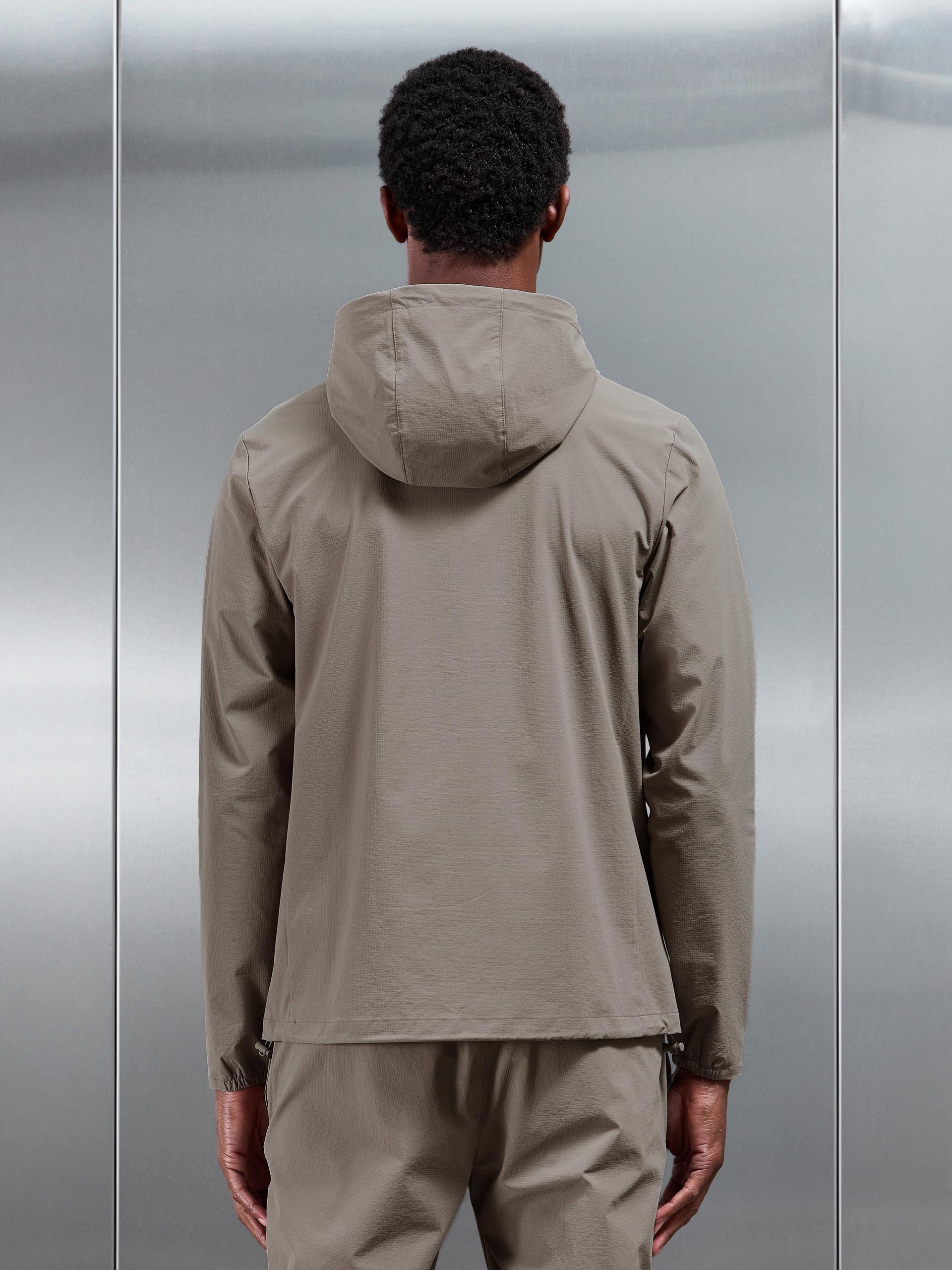 Active Technical Windbreaker in Taupe
