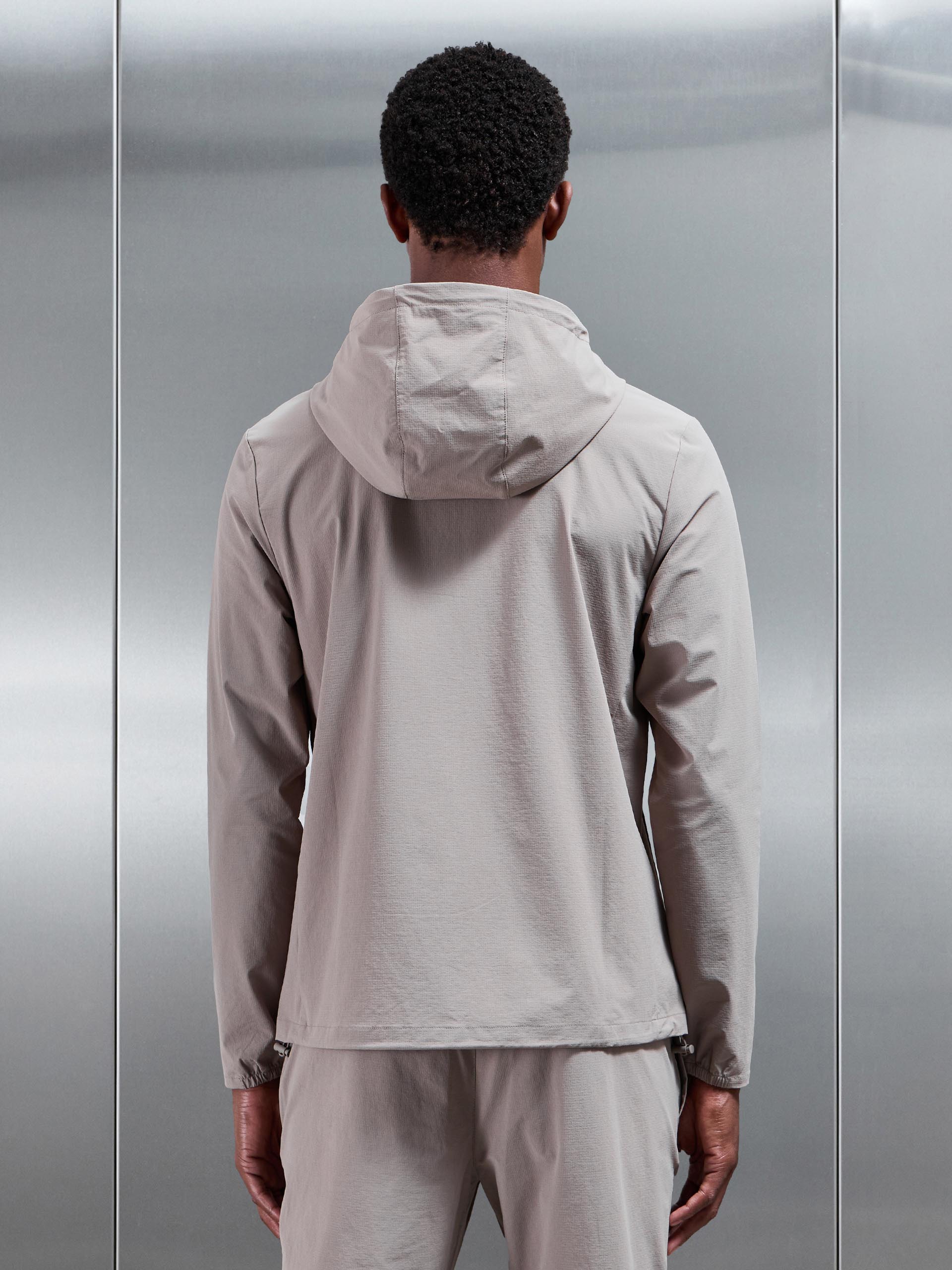 Active Technical Windbreaker in Taupe
