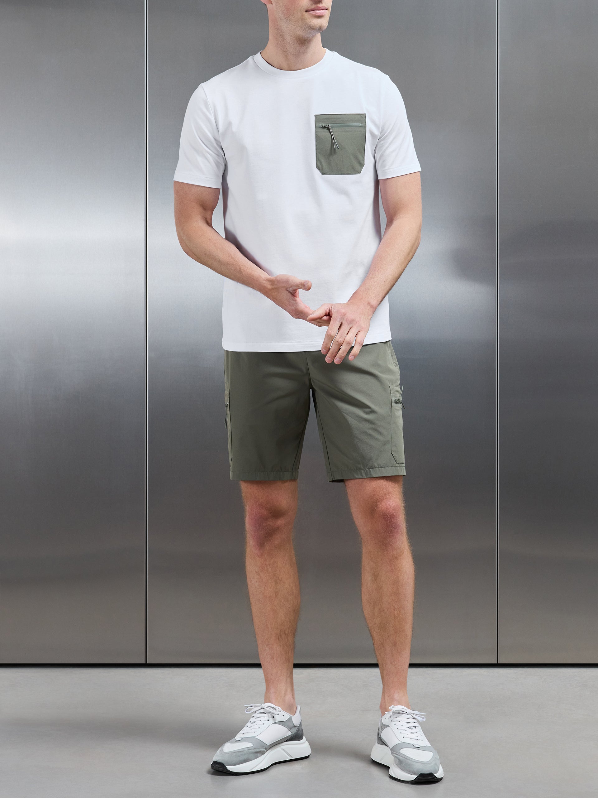 Active Cargo Short in Olive