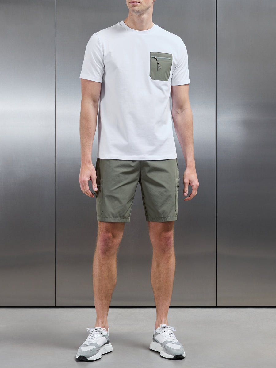 Active Cargo Short in Olive