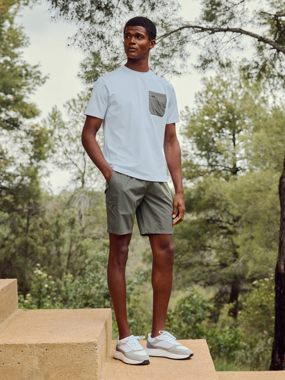 Active Cargo Short in Olive