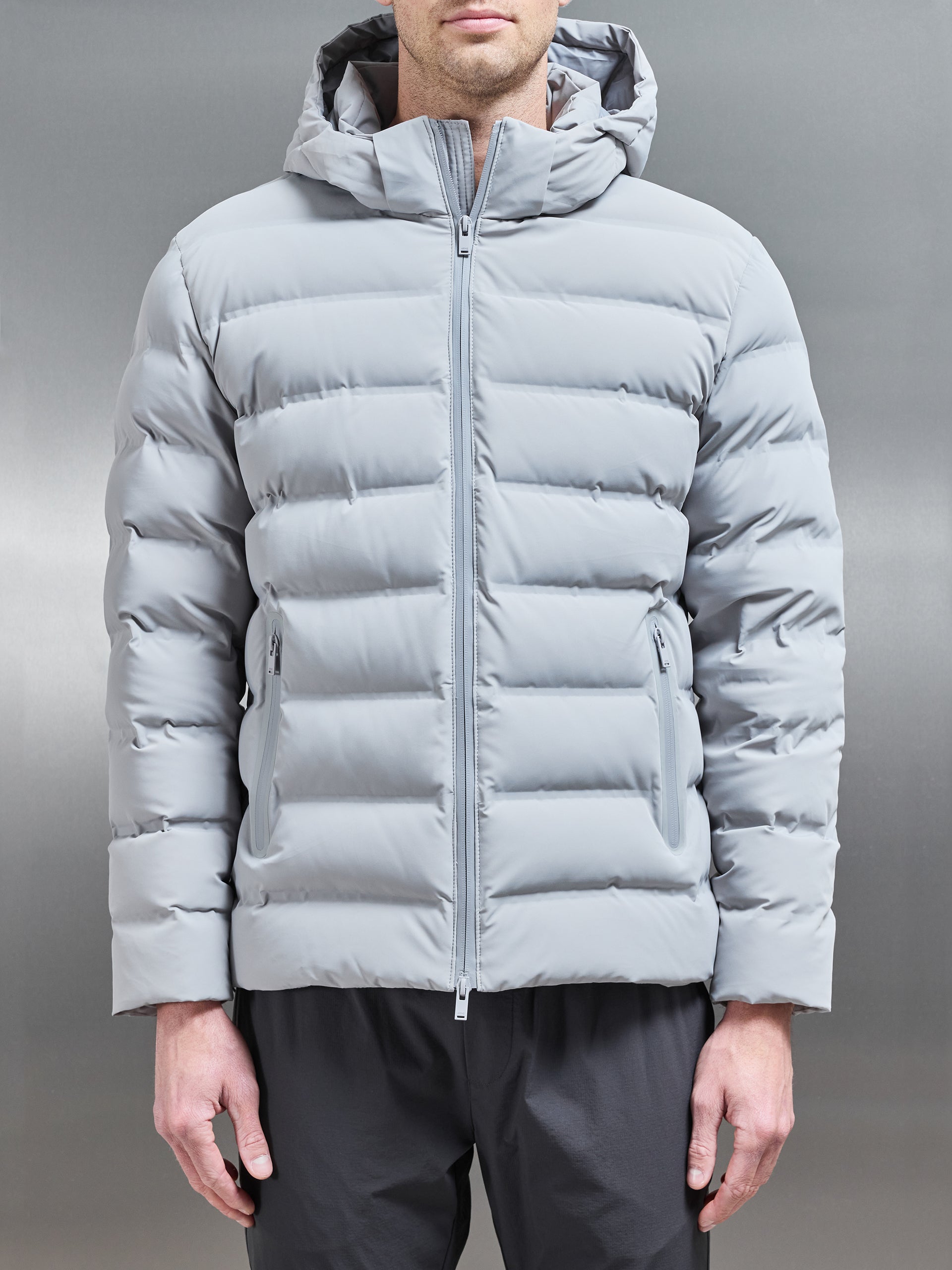 Active Down Jacket in Mid Grey