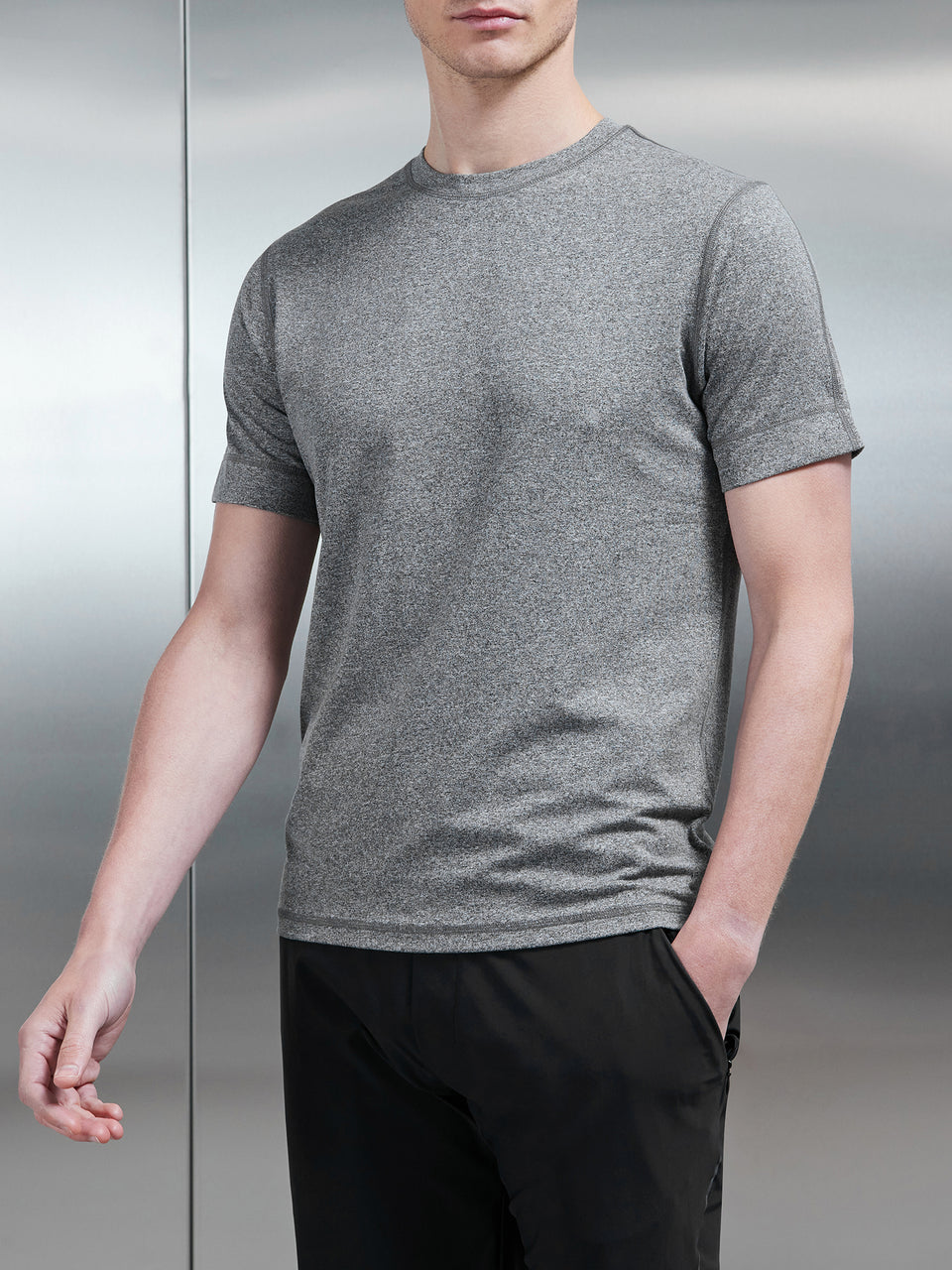 Active Jersey T Shirt in Grey