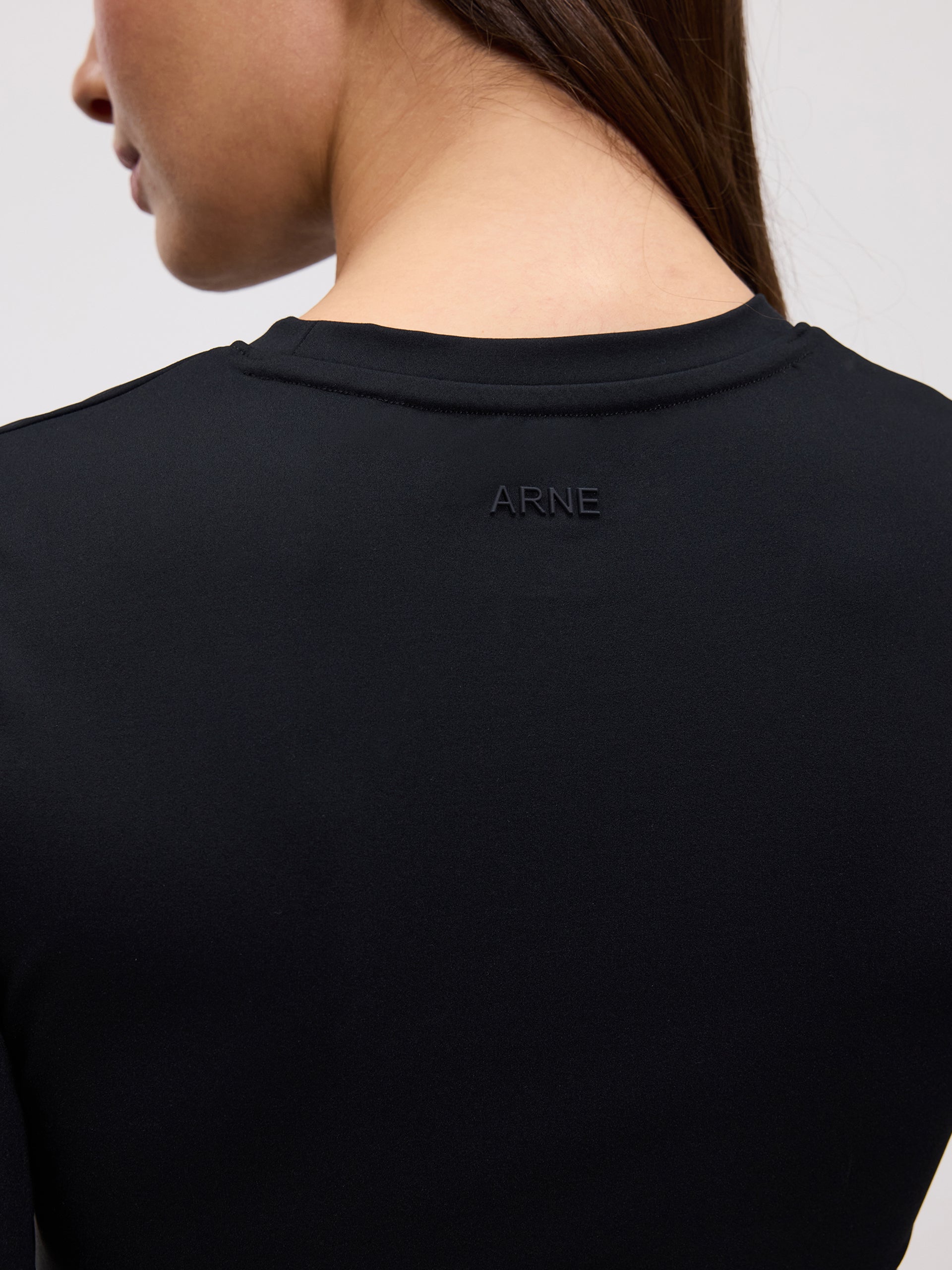 Womens Active Long Sleeve T-Shirt in Black