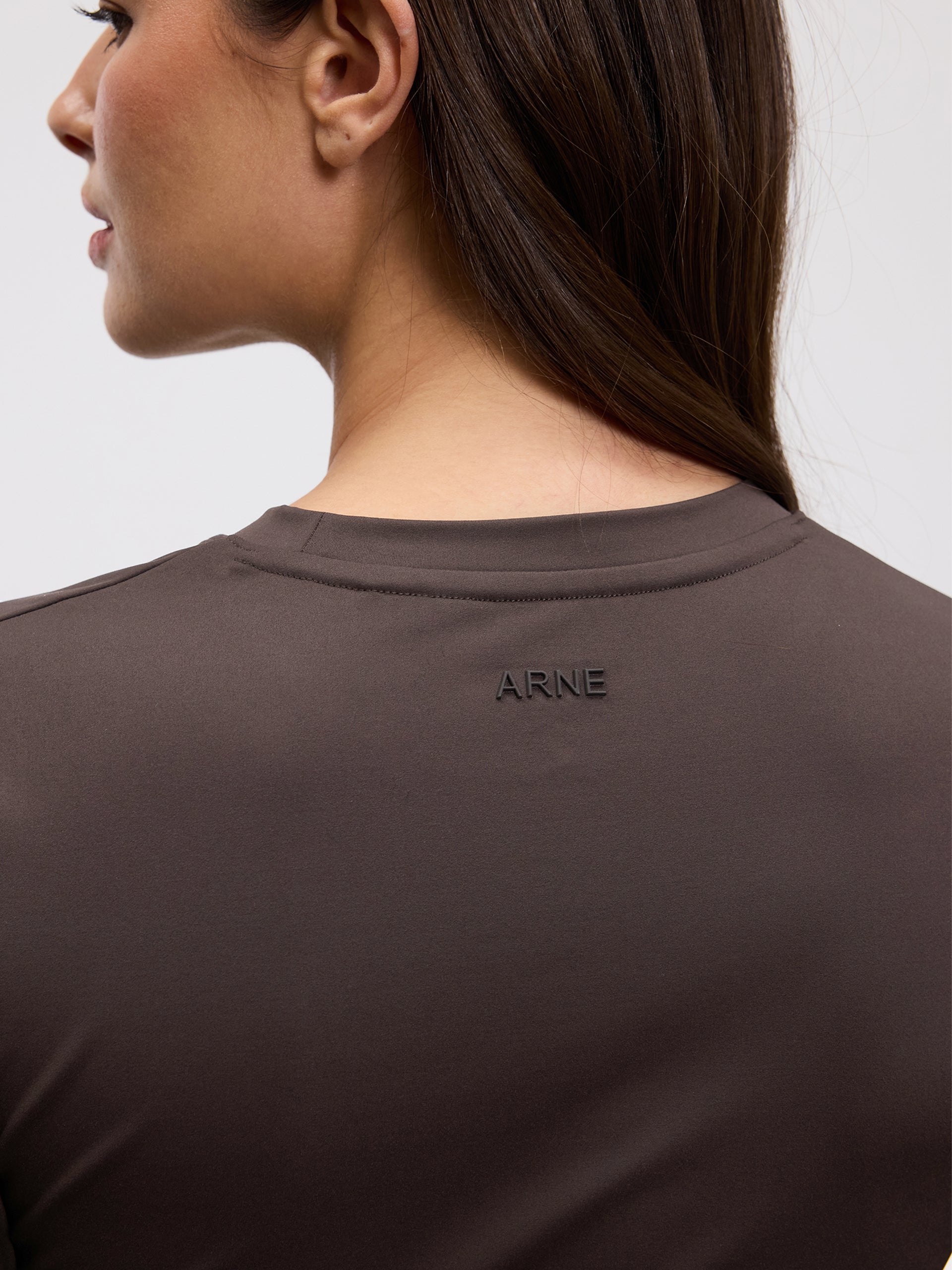 Womens Active Long Sleeve T-Shirt in Brown