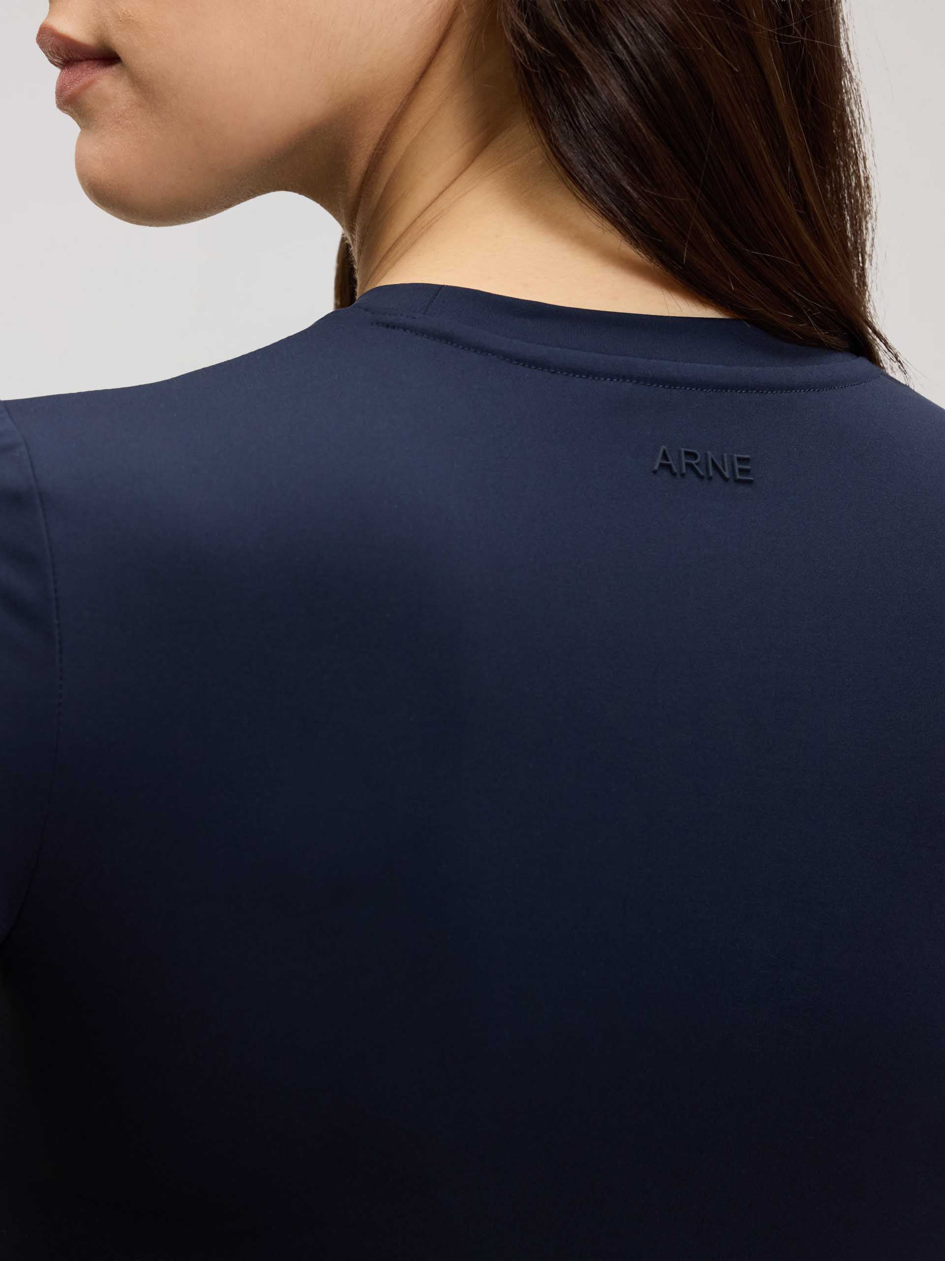 Womens Active Long Sleeve T-Shirt in Navy