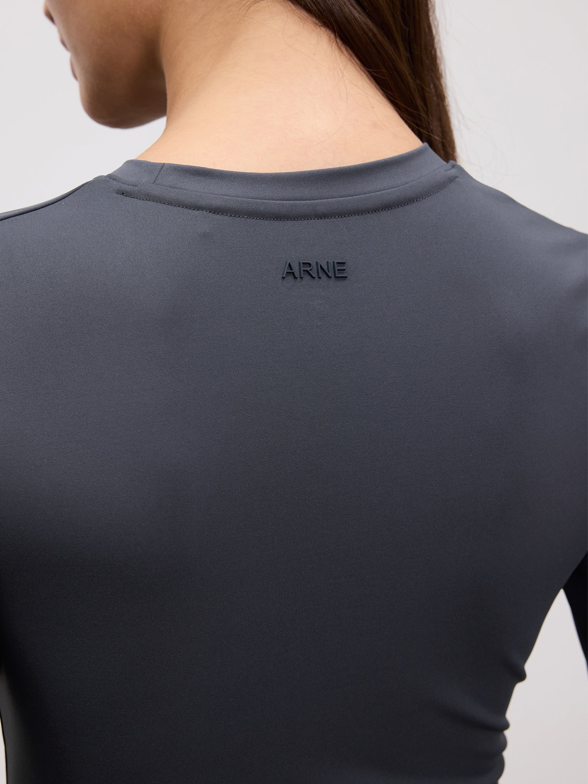 Womens Active Long Sleeve T-Shirt in Slate Blue