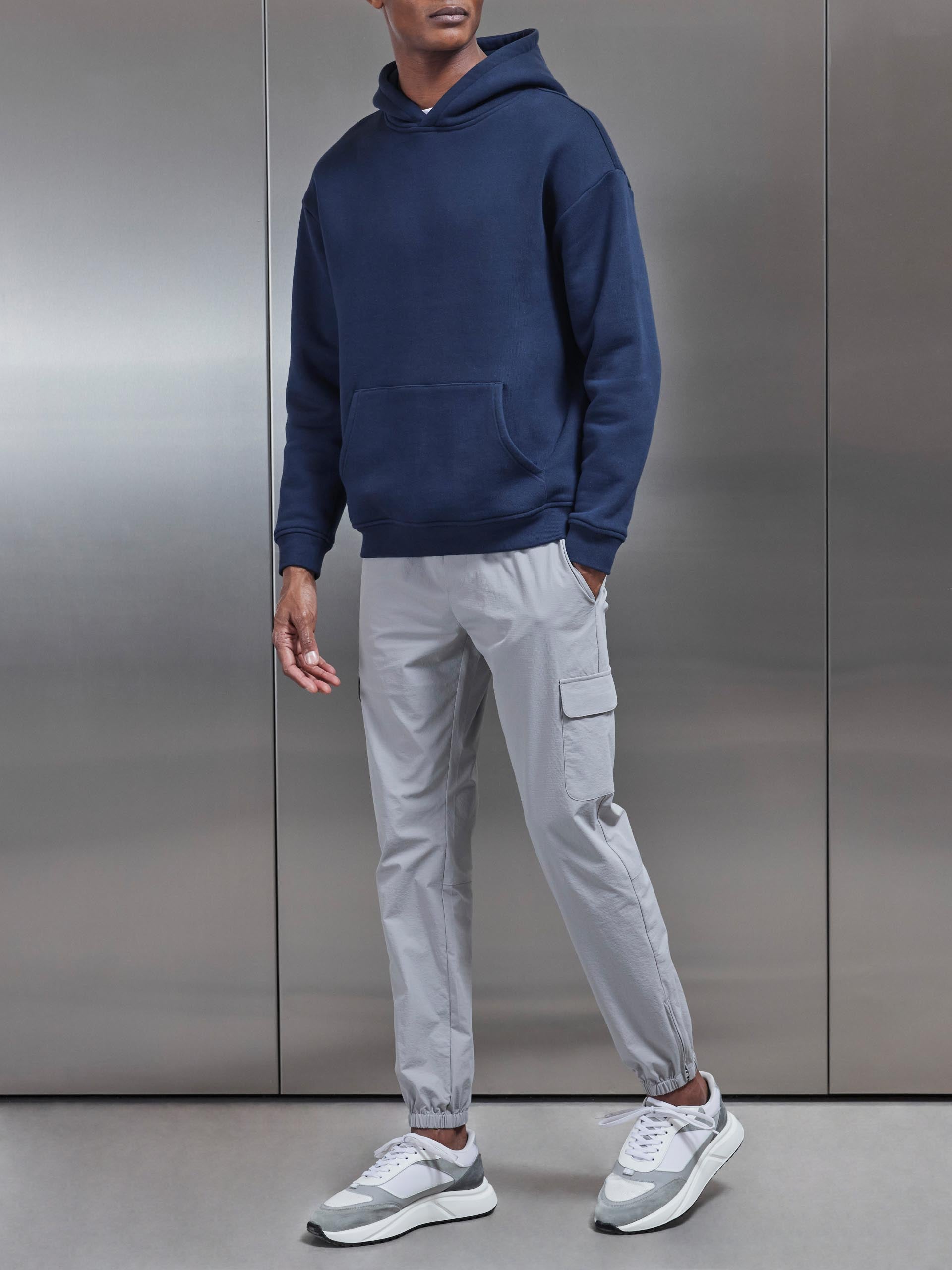 Active Technical Cuffed Cargo Pant in Mid Grey