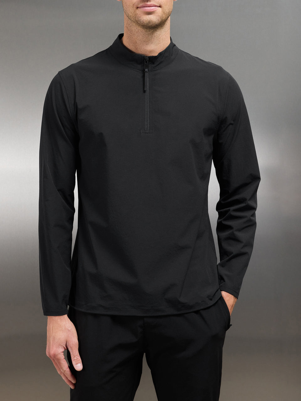 Active Technical Half Zip in Black