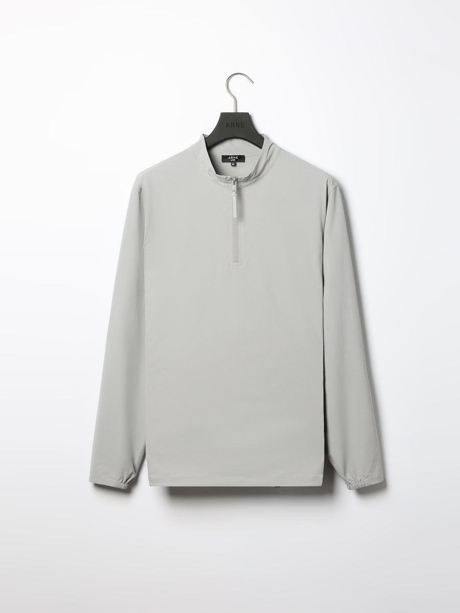 Active Technical Half Zip in Mid Grey