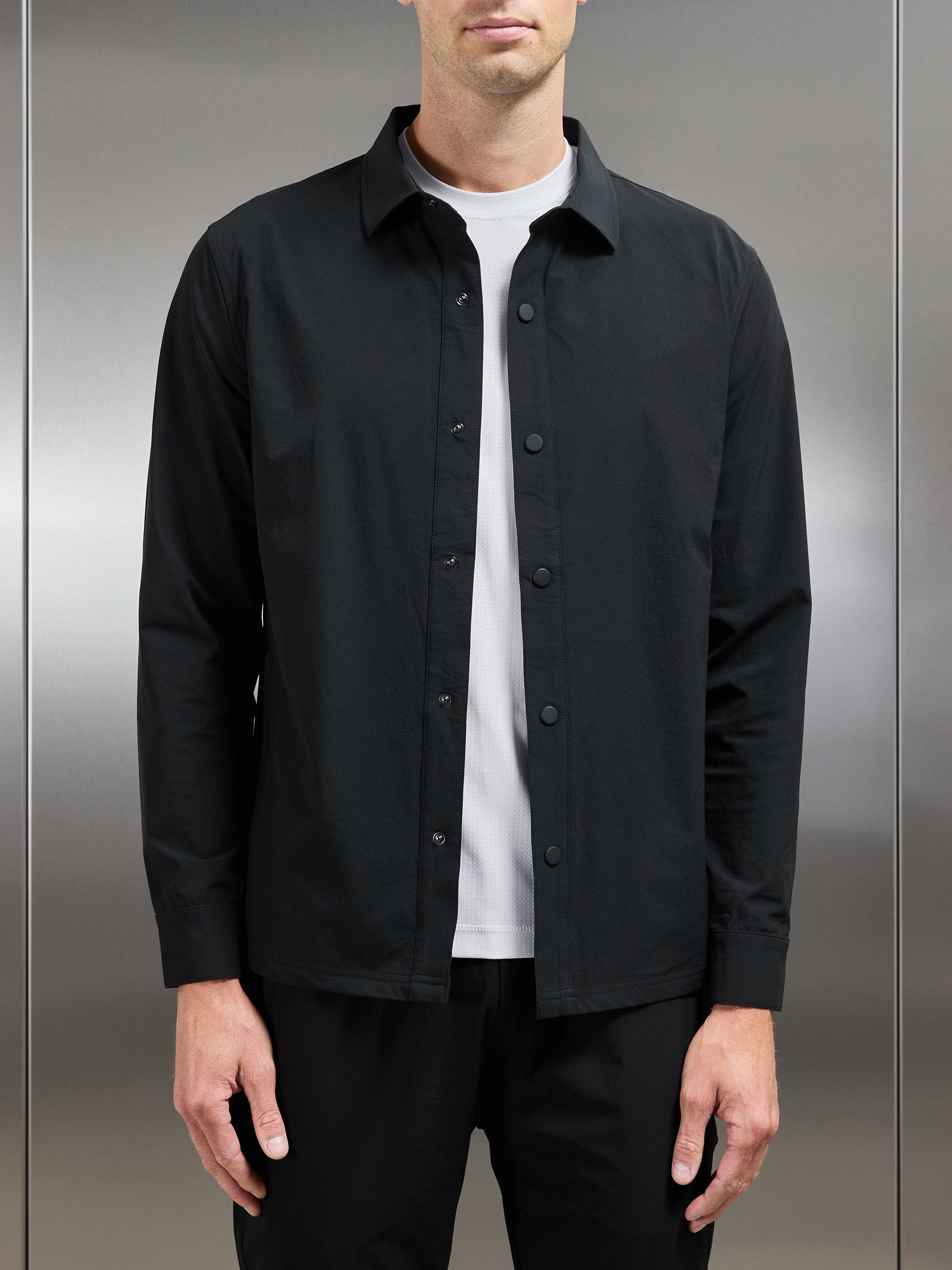 Active Technical Overshirt in Black