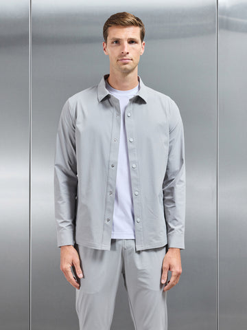 Active Technical Overshirt in Mid Grey
