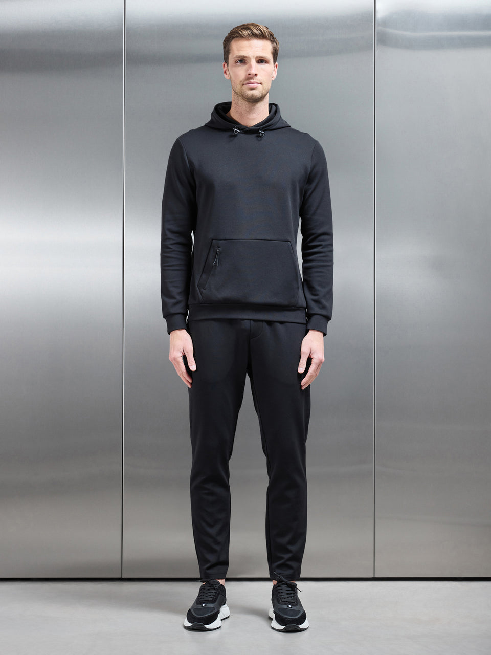 Active Technical Tapered Jogger in Black