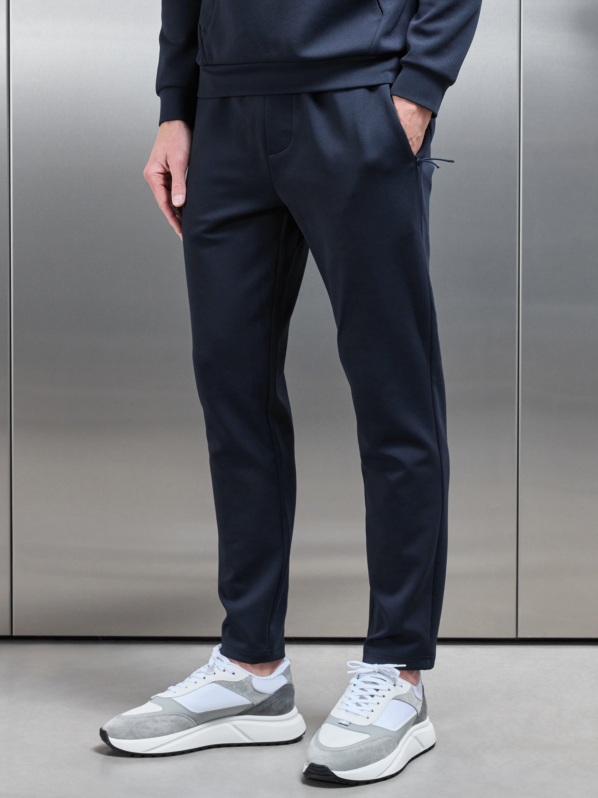 Active Technical Tapered Jogger in Navy