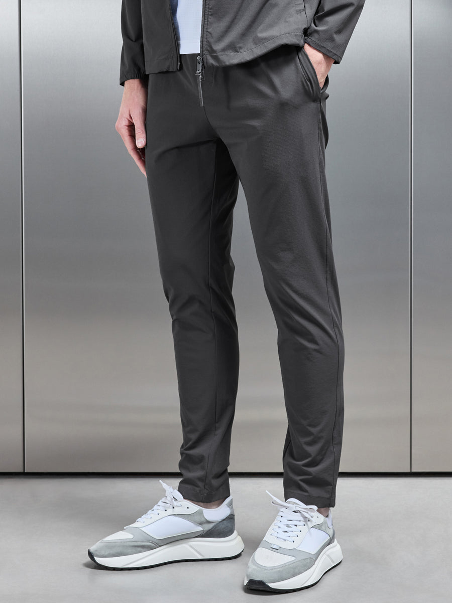 Active Technical Tapered Trackpant in Grey