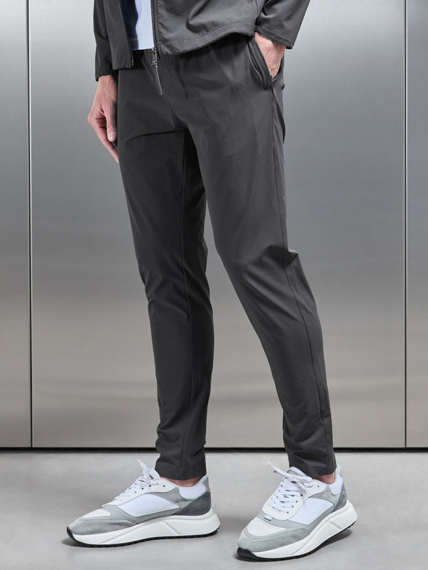 Active Technical Tapered Trackpant in Grey