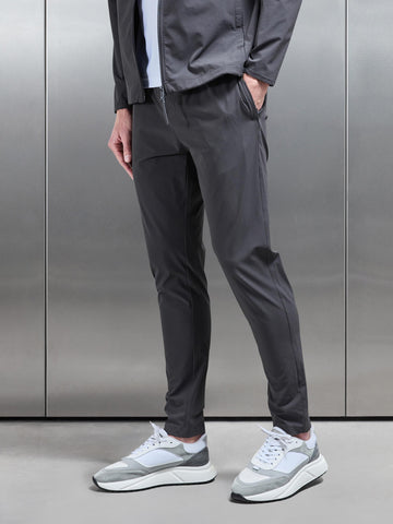 Active Technical Tapered Trackpant in Grey
