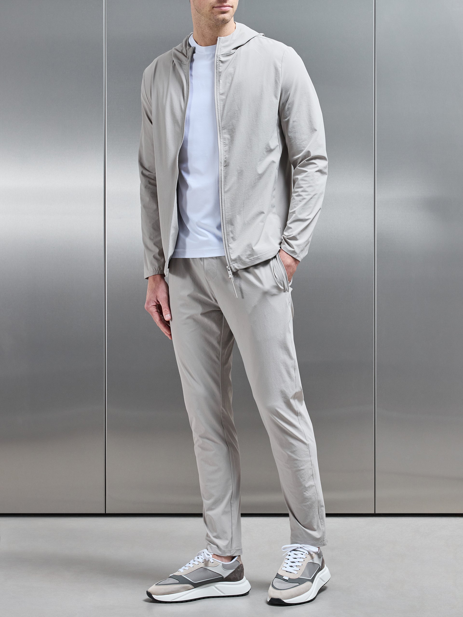 Active Technical Tapered Trackpant in Stone