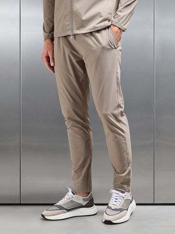 Active Technical Tapered Trackpant in Taupe