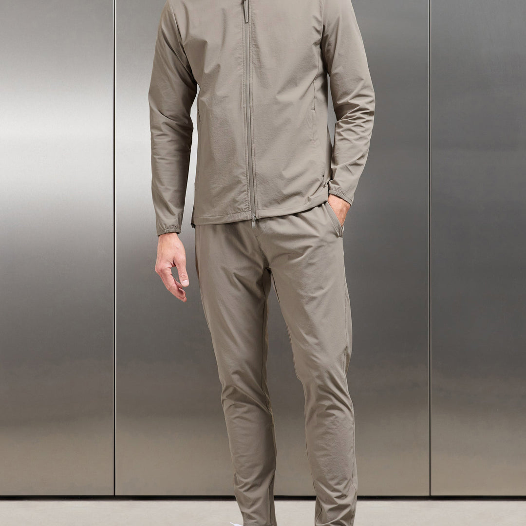 Active Technical Tapered Trackpant in Taupe