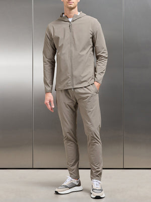 Active Technical Tapered Trackpant in Taupe