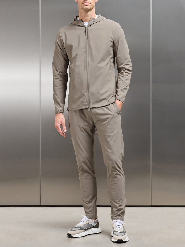 Active Technical Tapered Trackpant in Taupe