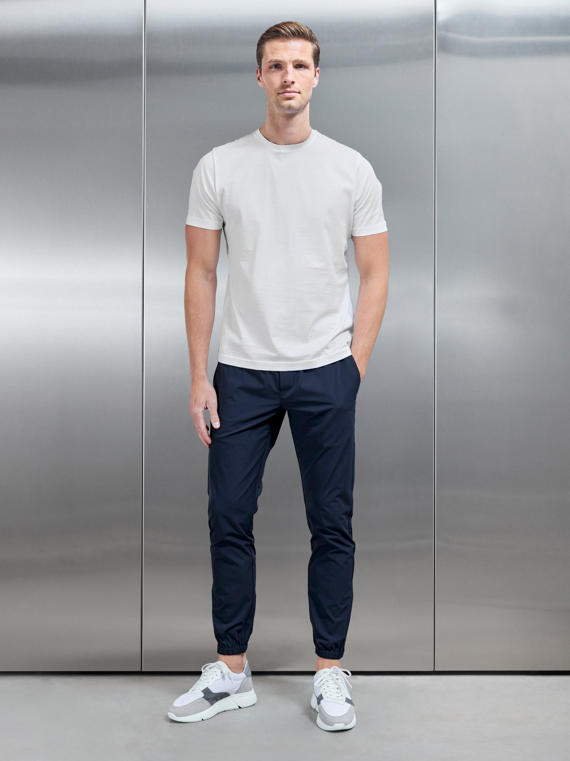 Active Technical Cuffed Trackpant in Navy