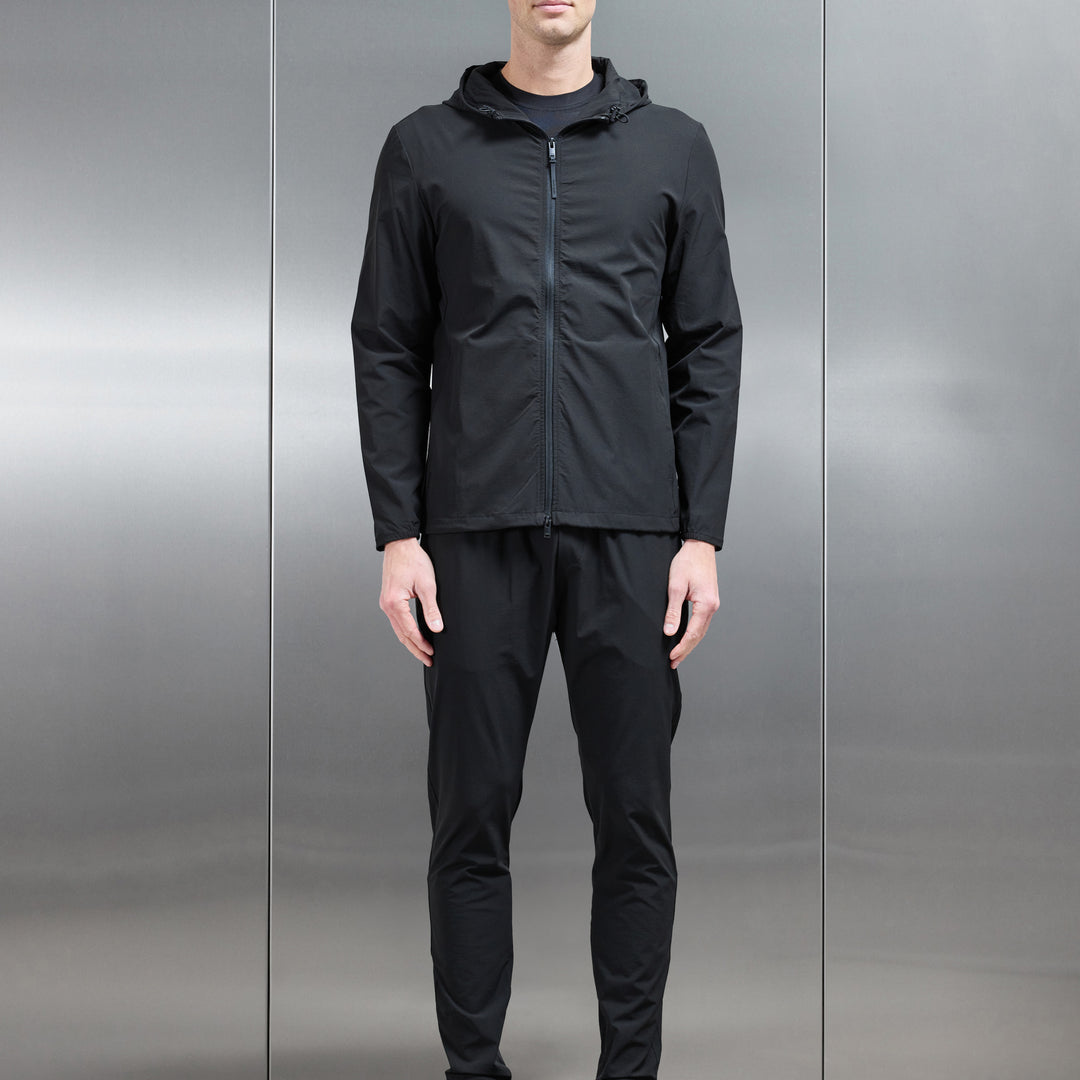 Active Technical Windbreaker in Black